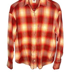 Levi's Red Plaid Men's Shirt
